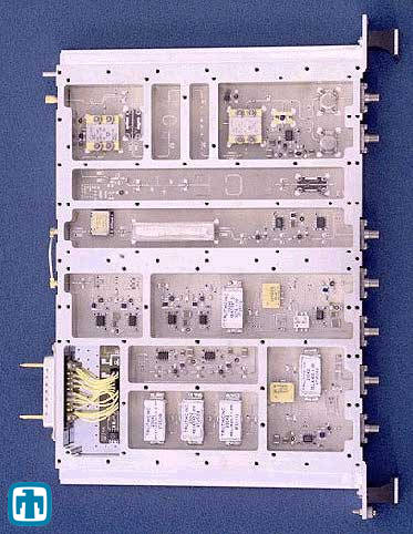 Ku-Band (12.7 GHz) frequency upconverter in a 6U-VME form factor for next-generation modular SAR